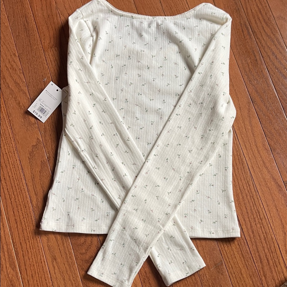 Cream Long Sleeve Top - Picture 3 of 3